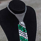 Pánske doplnky - Fírnenova kravata (zelená) - 11432145_