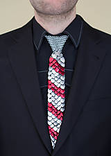 Pánske doplnky - Fírnenova kravata (zelená) - 11432147_