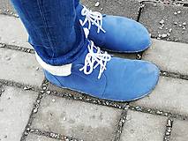 Ponožky, pančuchy, obuv - CAPAČKY sofshell a 100% merino Baranček tyrkysové - 11433485_