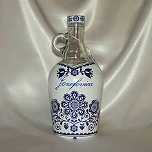 Nádoby - Ozdobná fľaša Jozefovica s uškom etno - 11432301_