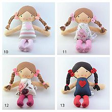 Hračky - Látková bábika rôzne vzory - 11440538_