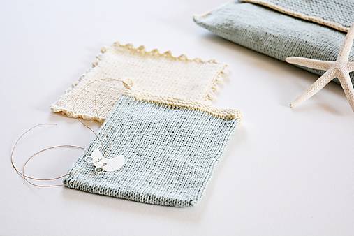 Detské doplnky - Kúpeľňové žinky pre bábätká (Modrá/mint) - 11441190_