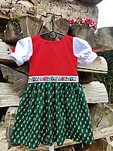 Detské oblečenie - Detské folklórne šaty Marienka - 11440662_