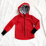 Detské oblečenie - Softshell bunda červená - 11441383_