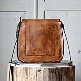 Kabelky - Kožená kabelka Antique leather *Tan* - 11443664_