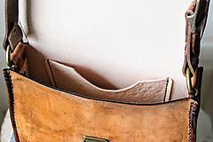 Kabelky - Kožená kabelka Antique leather *Tan* - 11443666_