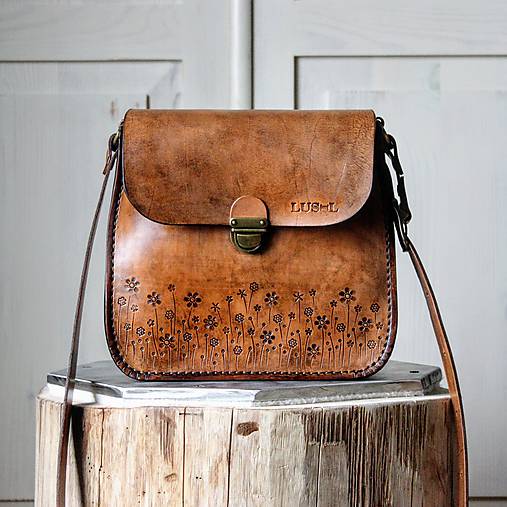  - Kožená kabelka Antique leather *Tan* - 11443658_