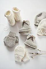 Detské topánky - Papučky pre bábätko - natur - 11449702_