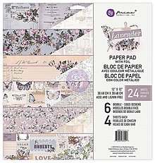 Papier - Prima Marketing Lavender - sada scrapbook papierov 12x12 inch - 30% ZĽAVA - 11449717_