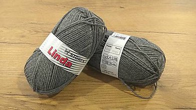 Galantéria - Linda (9735 - sivá) - 11452735_