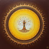 Obrazy - Mandala STROM ŽIVOTA (brown II.) 50 x 50 - 11452836_