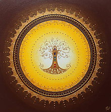 Obrazy - Mandala STROM ŽIVOTA (brown II.) 50 x 50 - 11452836_