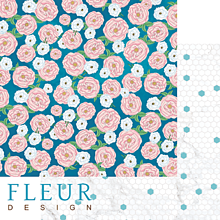 Papier - Fleur Design Create - Flowering 12x12 inch scrapbook papier - 40% ZĽAVA - 11454201_