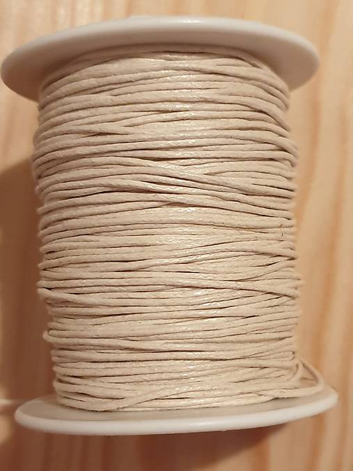 Voskovaná bavlnená šnúrka (Biela)