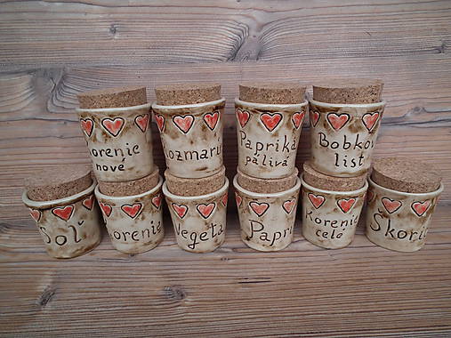 Nádoby - Koreničky Srdiečkové 150 ml (Korenička 1ks) - 11458076_