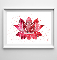 Grafika - Kvet lotosu - 11459443_