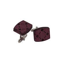 Pánske šperky - Manžetové gombíky - Purpleheart - 11458945_