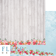 Papier - Fleur Design Marshmallow - Beloved Veranda 12x12 inch scrapbook papier  - 40% ZĽAVA - 11459229_