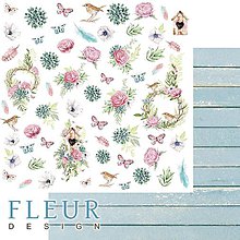Papier - Fleur Design Breath of Spring - Porch 12x12 inch scrapbook papier - 40% zľava - 11459749_