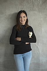  - Tričko na dojčenie Stojačik Black - 11458065_