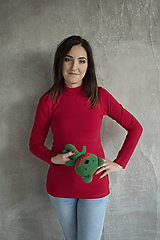  - Tričko na dojčenie Stojačik Red - 11458090_