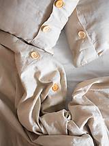 Úžitkový textil - Ľanové posteľné obliečky DVOJPAPLÓN - 11459569_