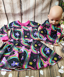Detské oblečenie - Šaty točivé medvedíky - aj pre Baby Born - 11460968_