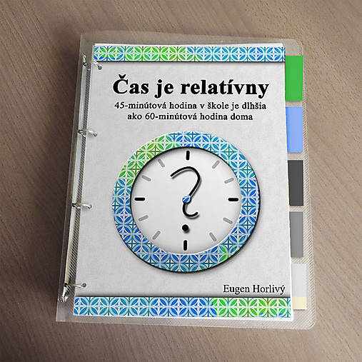 Papiernictvo - Čas je relatívny - zakladač (abstraktný) - 11461025_