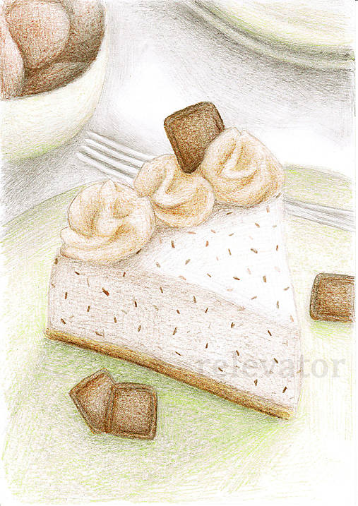 Kresby - Stracciatella dezert (originál) - 11462395_