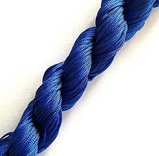 Galantéria - Nylonová šnúrka 1 mm - zväzok (modrá) - 11463695_
