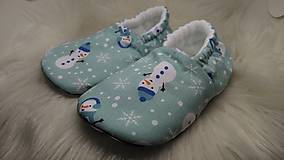 Detské topánky - Capačky snehuliačik 2-3 roky - 11464824_