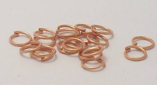 Komponenty - Spojovací krúžok 6mm (Meď svetlá 6mm) - 11468814_