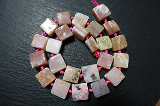 Minerály - Opál ružový 15x15 - 11466888_