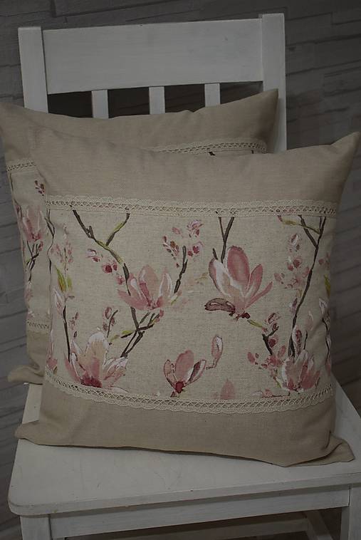 Úžitkový textil - POVLAK  NA POLŠTÁŘ  ...magnolie - 11474801_