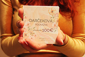 Darčekové poukážky - Darčeková poukážka v hodnote 100€ - 11475347_