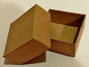 Obalový materiál - Eko krabička 4,5x4,5x2,5 cm - 11478103_