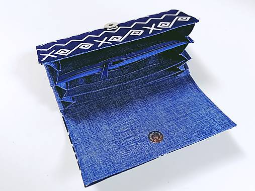 Modrá čičmanská peňaženka