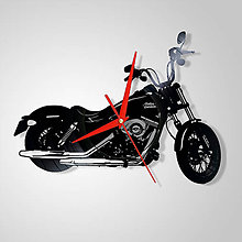 Hodiny - Motorka Harley Davidson - vinylové hodiny (vinyl clocks) - 11475671_