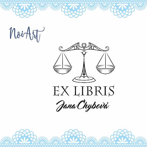 Materiál ručne robený - Pečiatka EX LIBRIS váhy - 11480938_
