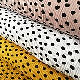 Textil - dvojitý mušelín Machuľky, 100 % bavlna Holandsko,šírka 130 cm (Žltá) - 11479822_