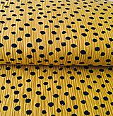 Textil - dvojitý mušelín Machuľky, 100 % bavlna Holandsko,šírka 130 cm (Žltá) - 11479907_