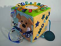 Hračky - Zvieratková quiet cube - didaktická kocka (15x15x15) - 11484843_