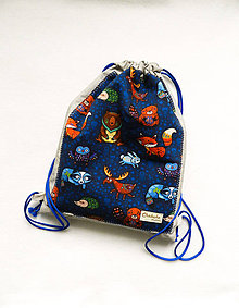 Detské tašky - Školské vrecko - batoh, indiánske zvieratká - 11485485_