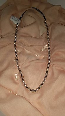 Náhrdelníky - náhrdelník z ružových perál - 11487577_