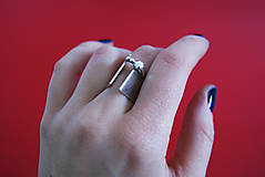 Prstene - Stylový stříbrný prsten Helen - 11489986_