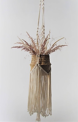 Dekorácie - Makramé závesný držiak na kvety WONDER - 11497671_