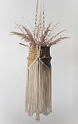 Dekorácie - Makramé závesný držiak na kvety WONDER - 11497673_