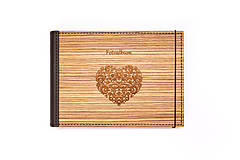 Papiernictvo - Luxusný drevený fotoalbum - Zebrano - 11497054_