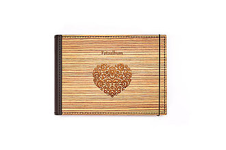 Papiernictvo - Luxusný drevený fotoalbum - Zebrano mini - 11497086_