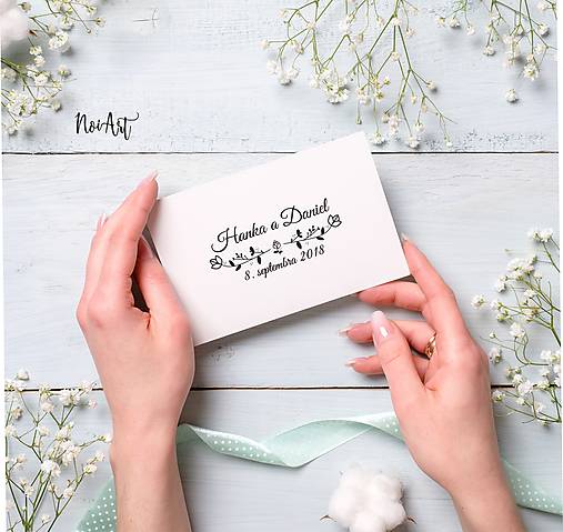 Materiál ručne robený - Svadobná pečiatka 77 - 11500696_